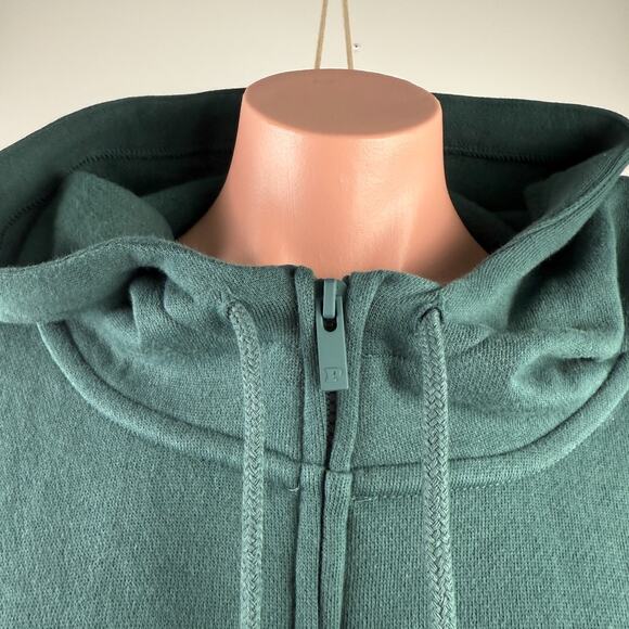 Victoria's Secret PINK Long Sleeve Full Zip Green Hoodie Sweatshirt Size XXL - Picture 3 of 9